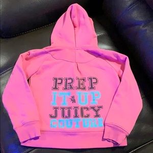 Juicy Couture Girls size 8 zip up hoodie sweater